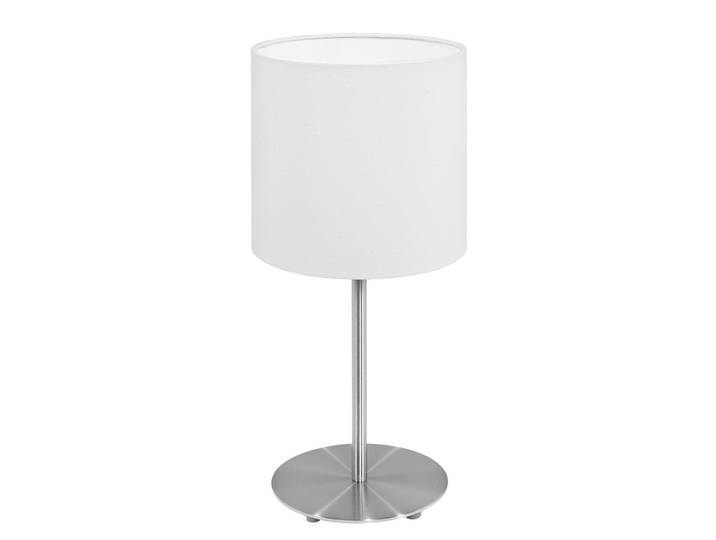 Lampe de table Pasteri Ø 14cm Blanc/Blanc Tissu mélangé E14