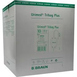 Urimed Tribag Plus Urin-Beinbtl.800ml Steril 20cm 10 ST