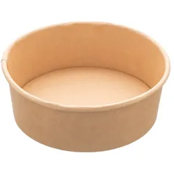 MONOUSO - Salatschüssel aus Kraft-Kraftkarton 1.300ml Ø18,5cm (300 Stück)