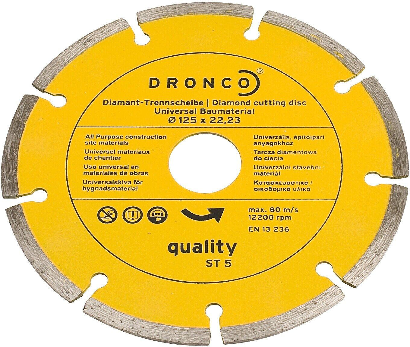 Dronco Diamantkapskiva 125x2x5x22,2 ST-5 H