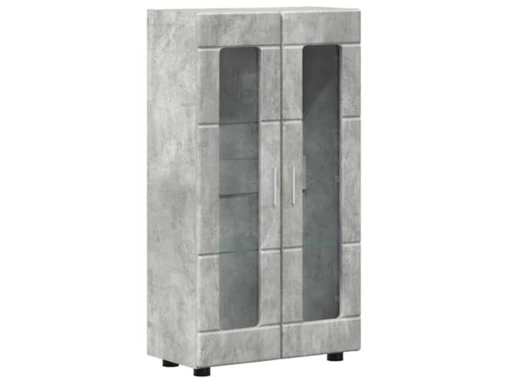 FLORIN Buffet Beton Grau 55,5 x 29 x 100 cm Aus Holzwerkstoffen, Matt Finish, Für Wohnzimmer und Büro, einfach zu reinigen