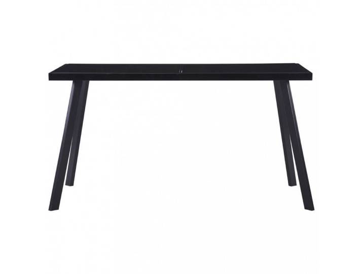 Tables a manger Table de salle a manger Noir 140x70x75 cm Verre trempe