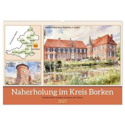 Naherholung im Kreis Borken (Wandkalender 2027 DIN A2 quer), CALVENDO Monatskalender
