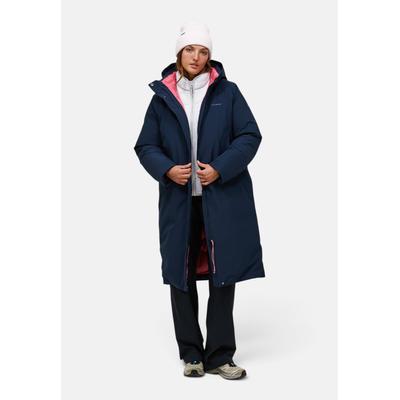 Daunenjacke PEAK PERFORMANCE "W Treeline Hipe 2l Down Shell Parka", Damen, Gr. M, blau (dunkelblau), Material Füllung: 90% Entendaunen / 10% Federn. Material Innen: 100% Polyester. Material Kragen: 100% Polyester. Material Oberstoff: 100% Polyester....