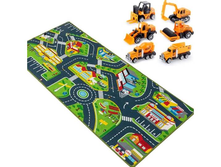 Tapis 80x150cm circuit grand - Salle jeu salon - Décoration