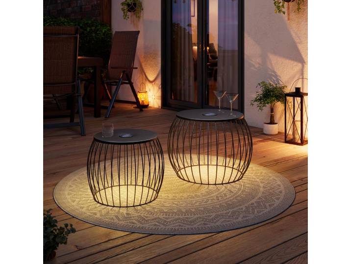 GARTEN-BEISTELLTISCHSET SOLAR