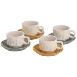 Zeller Present Espresso-Set 8-tlg. - B/H/T ca. 1.10x4.60x1.10