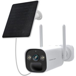 Foscam Überwachungskamera BP4, außen, 4 MP, 2K, Akku, Solar, WLAN
