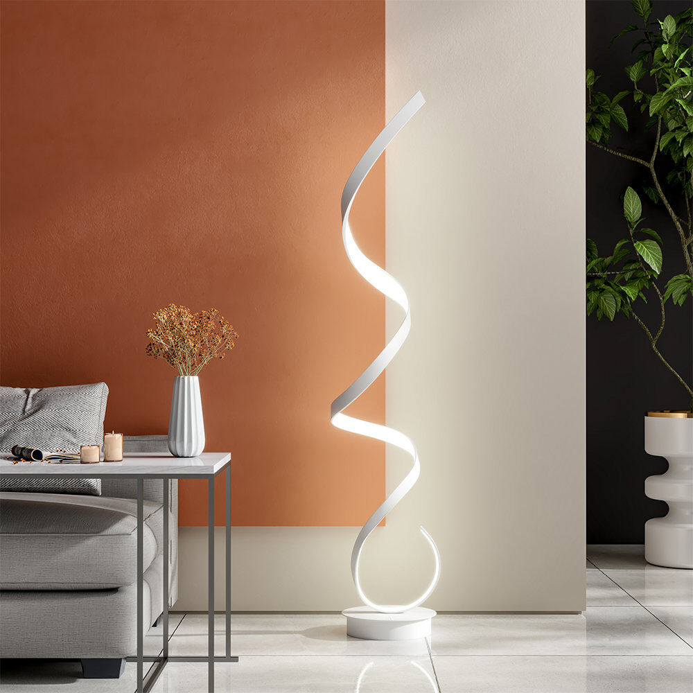 Metro Bertolt 131cm Contemporary Novelty Floor Lamp in White Light White 131cm H X 30cm W X 23cm D