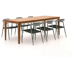 Manifesto Cavone/Bruca 220 cm Gartenmöbel-Set 7-teilig stapelbar