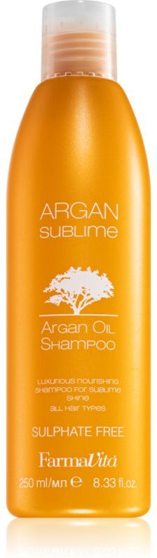 FarmaVita Argan Sublime shampoing sans sulfates à l'huile d'argan 250 ml