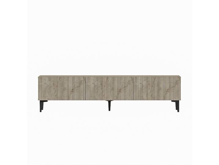 TV-Möbel Georis Braun/beige marmoriert Holzwerkstoff B 160 cm - TV-Möbel