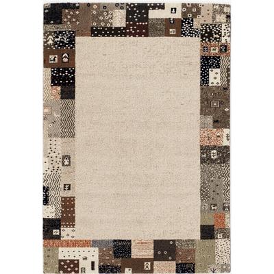 Wollteppich OCI DIE TEPPICHMARKE "Lexis Jeran" Gr. 2, beige (natur), B:80cm H:9mm L:150cm, Viskose, Wolle, Teppiche, Wollteppich, Naturfaser,Wohnzimmer