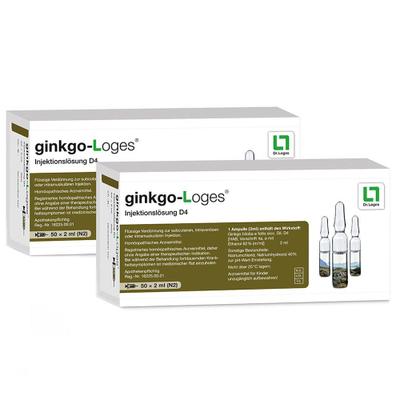 Ginkgo-Loges Injektionslösung D 4 Amp. 100x2 ml Ampullen
