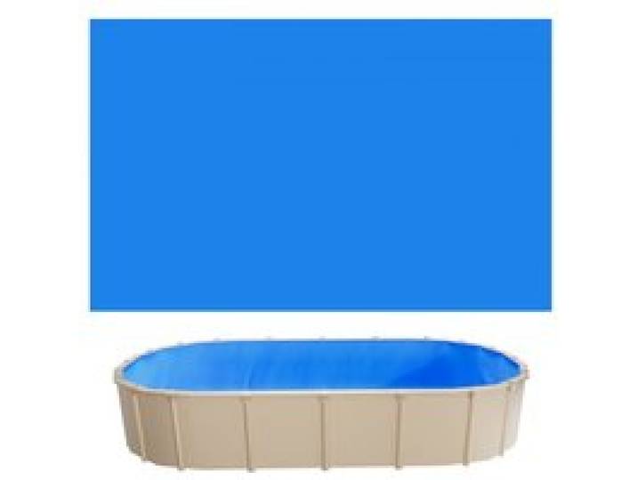 VEVOR Poolinnenfolie 3,6x6,2m, Poolfolie für 120 cm Wandhöhe, Ersatzfolie aus PVC, Innenhülle 0,8 mm Stärke, Schwimmbadfolie UniBead, Austauschfolie, Geeignet für Oberirdische Pools, Blau
