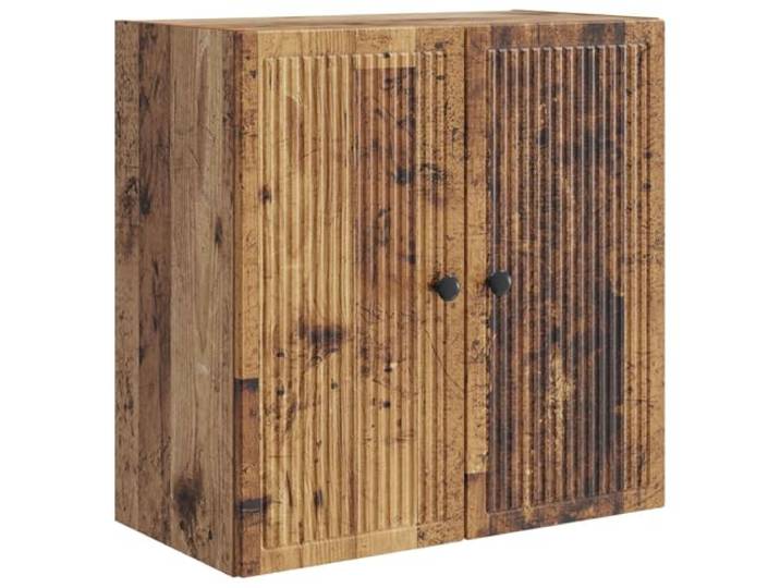 GFEROMRF Wandschrank Altholz 59 x 31 x 60 cm Holzwerkstoff Vintage-Design, robustes Holzwerkstoff, platzsparend, pflegeleichte Oberfläche, vielseitige Regale
