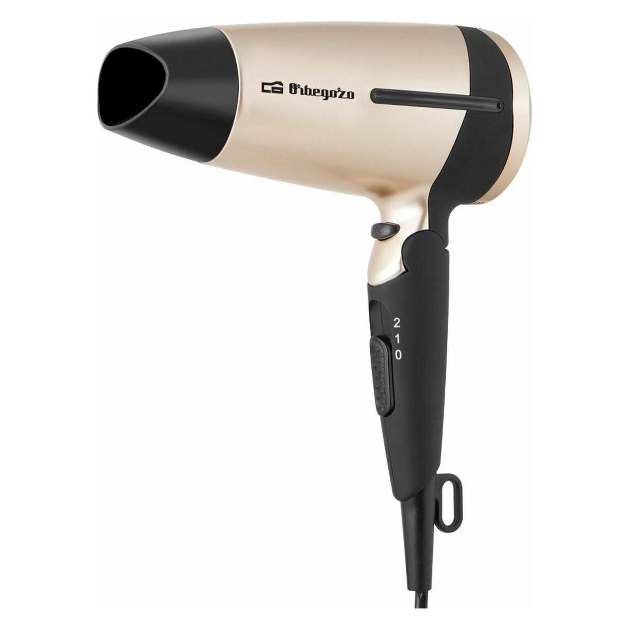 Orbegozo SE 1600 Hair Dryer with Foldable Handle 2 Speeds 2 Temperature Settings Cold Air Button Concentrator (1600 W) (SE 1600)
