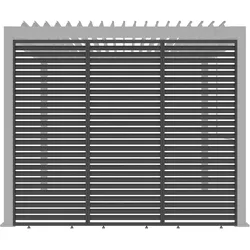 Pergola-Seitenteil Core Lamellen Anthrazit