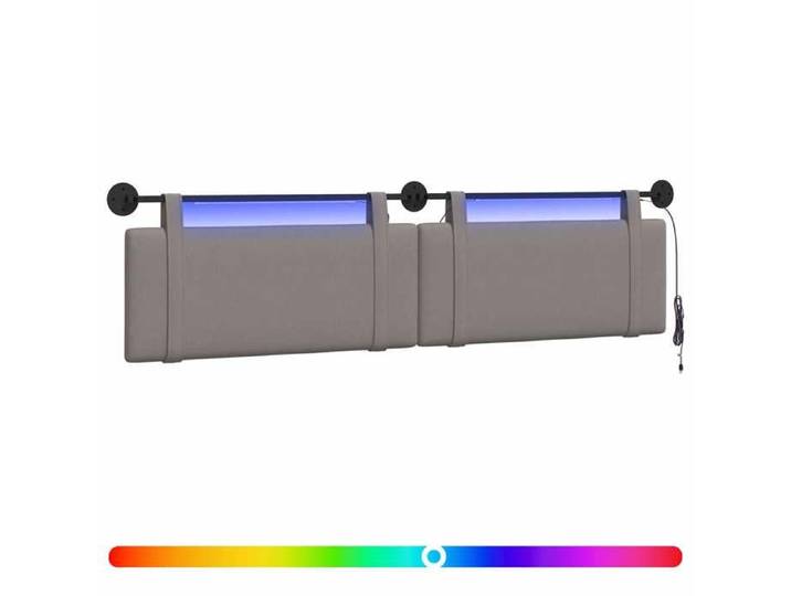 Accessoire de lit - Taupe - Tête de lit suspendue Taupe Tissu_19373