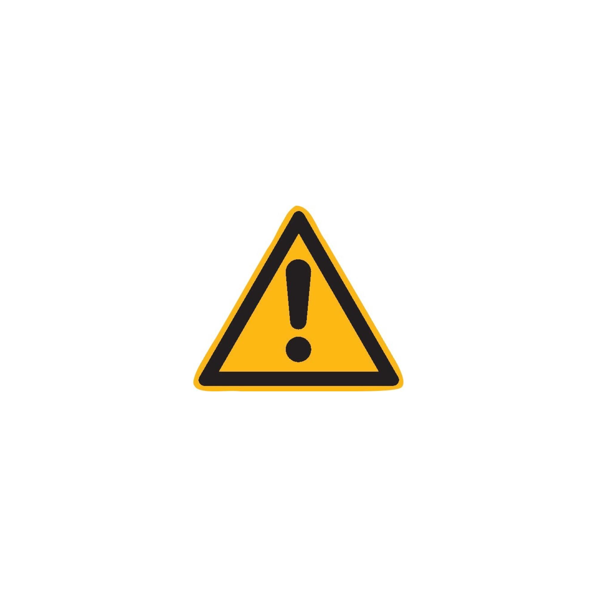 SafetyMarking Warnschild Folie SL 100 mm Warnung vor einer Gefahrenstelle ; wolk (21.0196)