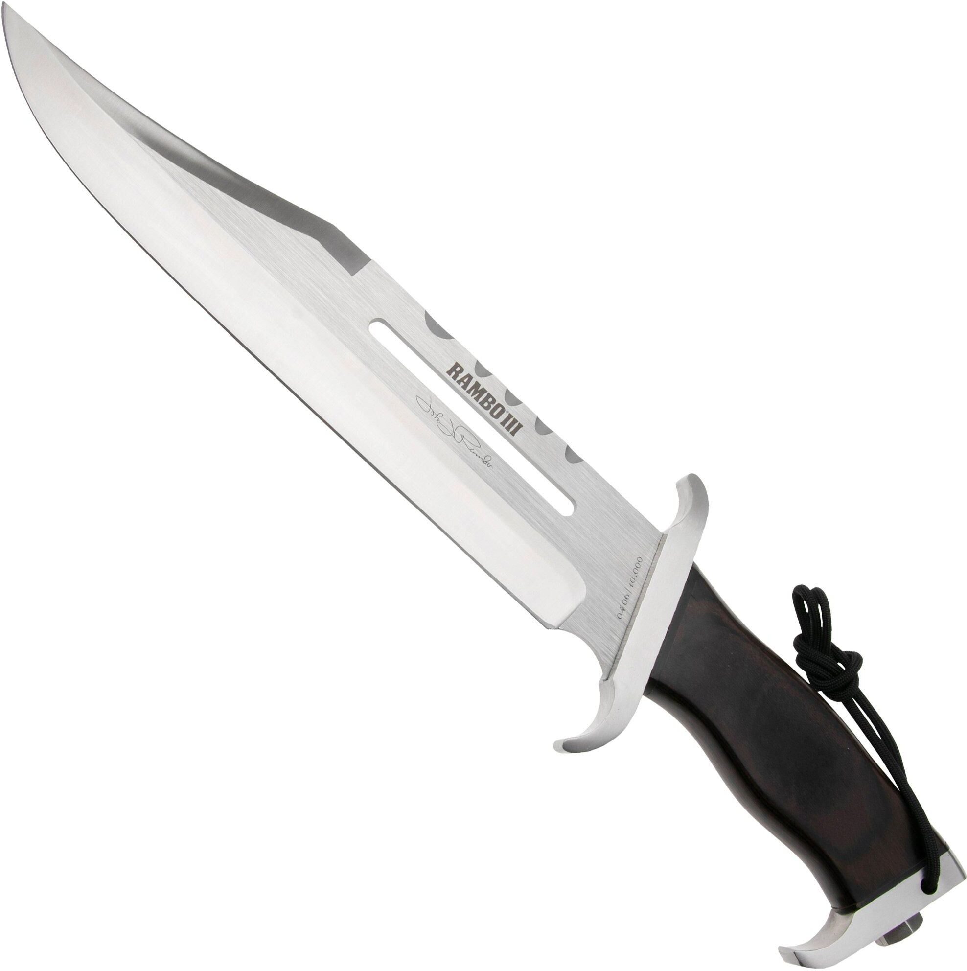 Rambo knives Rambo Rambo 3 9425 Signature Edition con manico in legno, coltello fisso