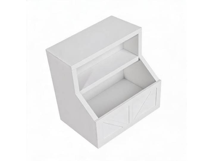 IDEALHOUSE Vielseitiges Kinder Bücherregal aus Holz – 2-stufiges Regal mit großen Fächern – Ideal für Kinderzimmer, Spielzimmer, Kindergarten oder Schule – Robuste Aufbewahrung für Bücher & Spielzeug