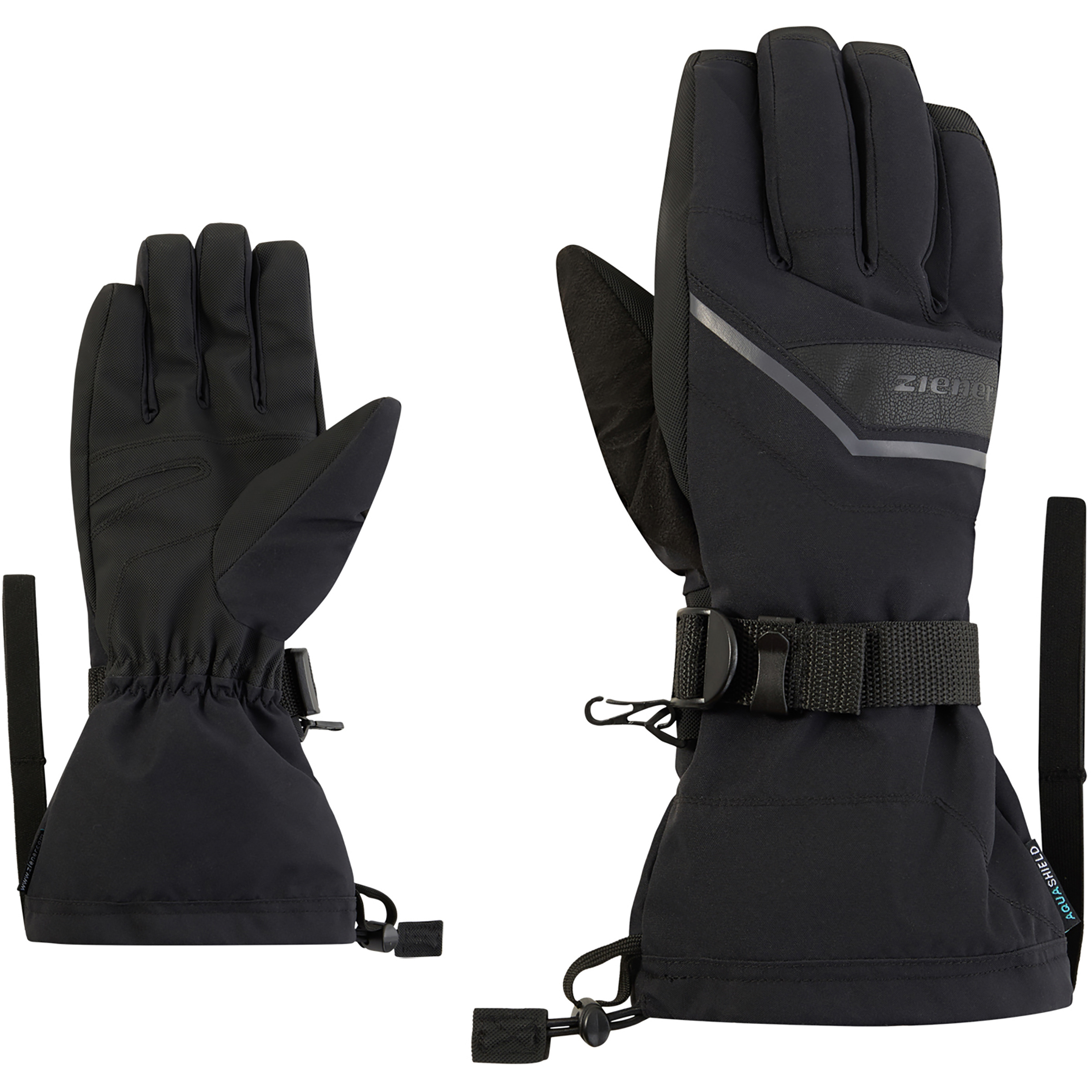 Ziener Gastianu-Z As Herren Fingerhandschuhe schwarz Größe XS Skifahren Winddicht