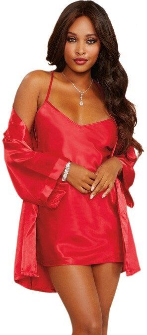 Dreamgirl Kimono satin - DG3717RED