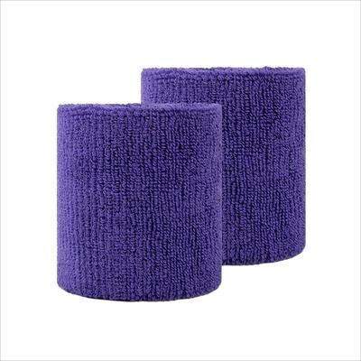 Uplifted Goods Sports Sweat Absorbing Wristbands purple pair