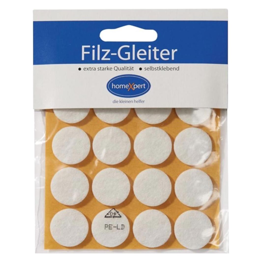 Hansi-Siebert Filzgleiter 17 mm Filz weiss selbstklebend (Filzgleiter) (521701)