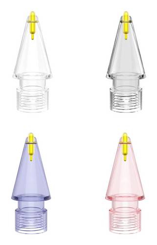 4Smarts Ersatzspitzen Lucid Apple Pencil Digitaler Stift Blau, Grau, Rose, Transparent