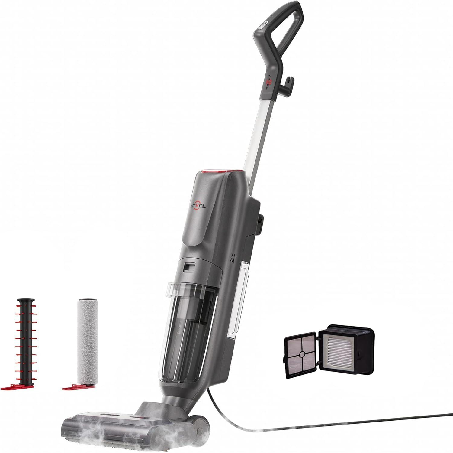 Selius Vapor Stofzuiger en 3-in-1 Stoomreiniger voor nat reinigen met tapijtborstel