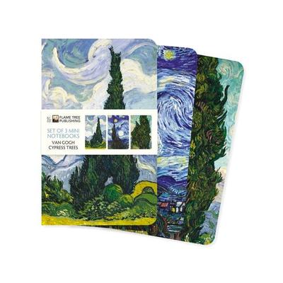 Dreier Set Mini-Notizbücher: Vincent van Gogh, Zypressen