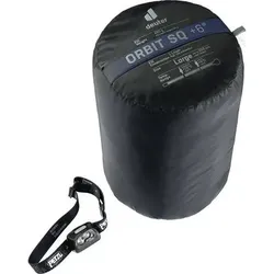 DEUTER Schlafsack Orbit SQ +6, Größe RV rechts in Blau Blau
