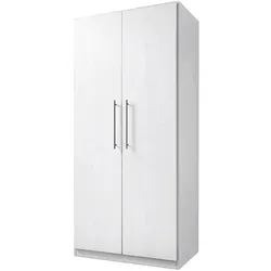 Boegner Kleiderschrank Basic 100 x 199 cm Dekor Weiß