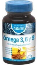Naturmil Omega 3 6 y 9 Aceite de Pescado Lino y Onagra 60caps