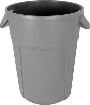Rundbehälter, lebensmittelecht, 120 l, grau