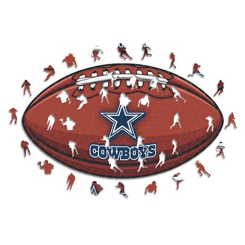Iconic Puzzles Dallas Cowboys houten puzzel voor volwassenen, meerkleurig