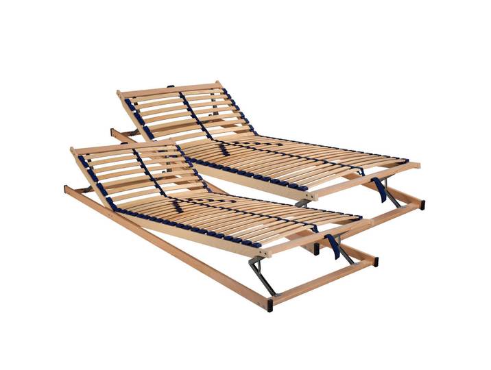 Sleeptex Lattenrostset, Holz, Metall, Kunststoff, Birke, Buche,Birke, Schichtholz, vollmassiv,Schichtholz, 180x200 cm, Made in Germany, Über- und Sondergrößen erhältlich, Federholzleisten verleimt, Federleisten mit Duokappen, Mittelgurt, individuelle Liegehärteeinstellung, verstellbar, alternative Größen erhältlich, Schlafzimmer, Lattenroste, Lattenrost verstellbar