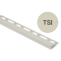 Schlüter Systems QUADEC-TSI Abschlussprofil Aluminium TSI - Aluminium strukturbeschichtet elfenbein Höhe: 11 mm Länge: 3 m