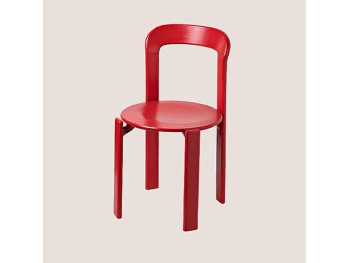 Bestiry Stapelbarer Esszimmerstuhl, 2er-Set, bunter Holzstuhl mit offener, geschwungener Rückenlehne für die Küche, das Büro oder die Bar (17,32 * 18,3 * 31,5 Zoll, B)