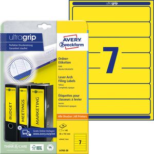 Zweckform Avery  L4765-20 38x192mm Rückenschilder, 140 Stück