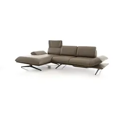 KOINOR Ecksofa Fieno Leder Ebano