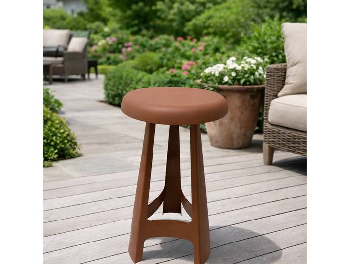Xlmoebel Barhocker Stilvoller brauner Barhocker – robust für Küche und Balkon (1 St., 1x Barhocker), Made in Europa
