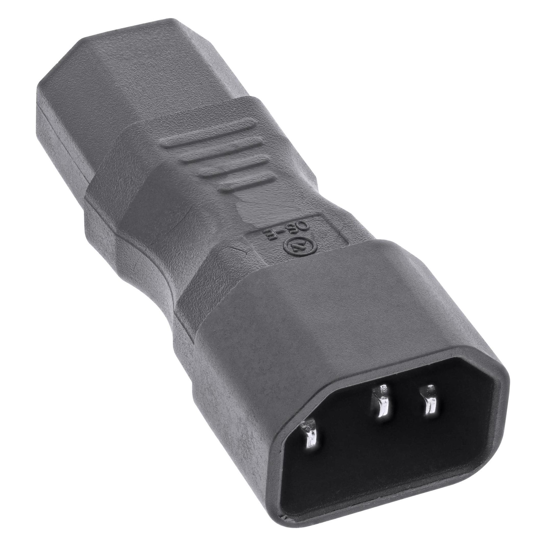 InLine Netzadapter IEC 60320 C14 / C13 (C13) (16723A)
