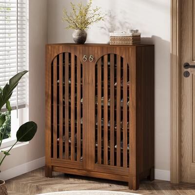 Bluebell 6-Tier Shoe Cabinet with Louver Doors