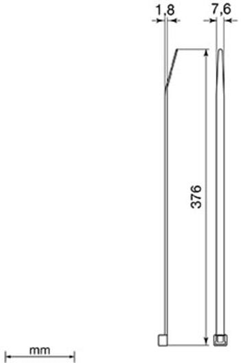 Unex Kabelbinder blau detektierbar 7,6x376 2273DT)