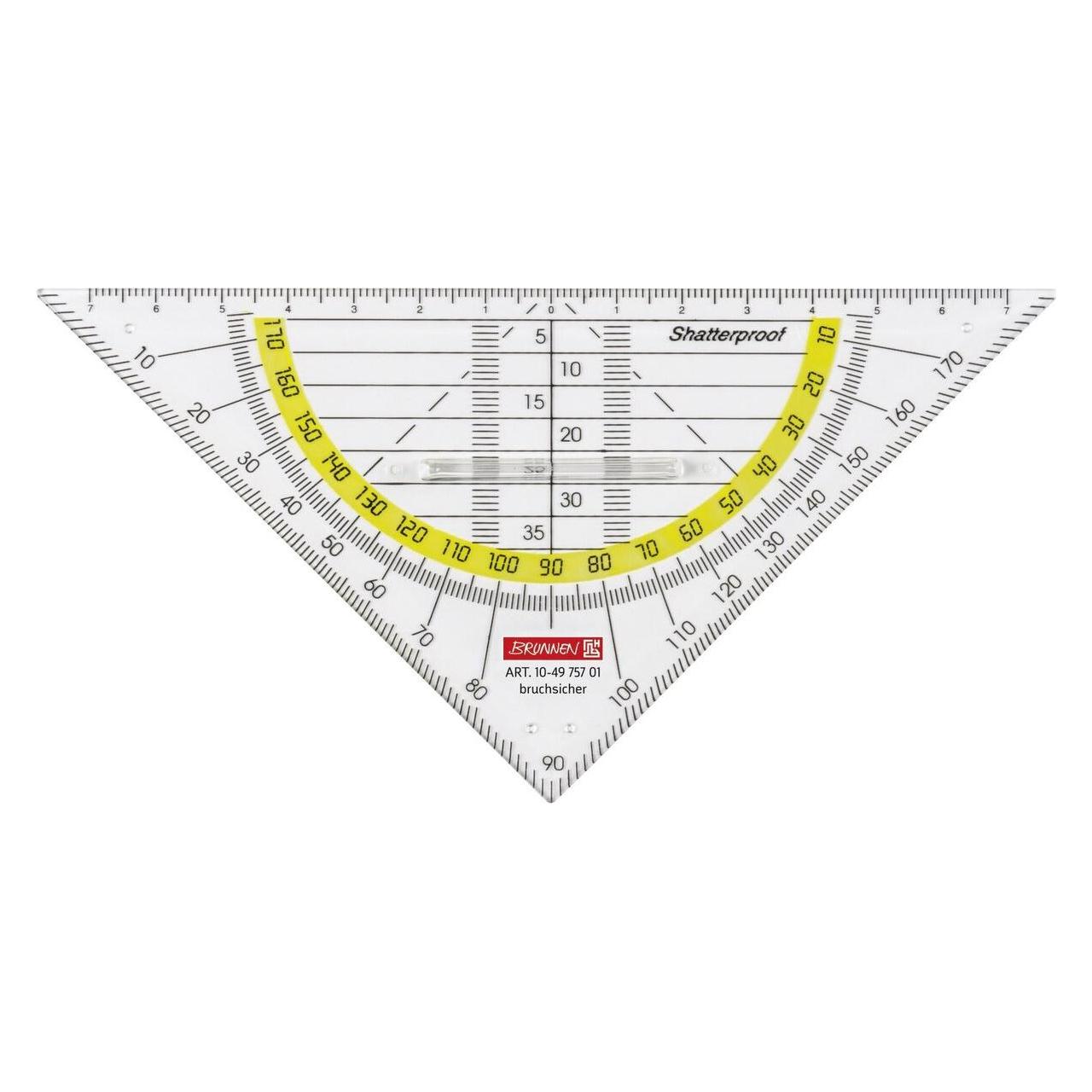 Brunnen Geodreieck 16 cm mit Griff 16,0 cm (16 cm, Kunststoff) (104975701)