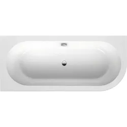 Eck-Badewanne Edena Corner 1780x580x780mm, Rundung rechts inkl. Wassereinlauf Evenes