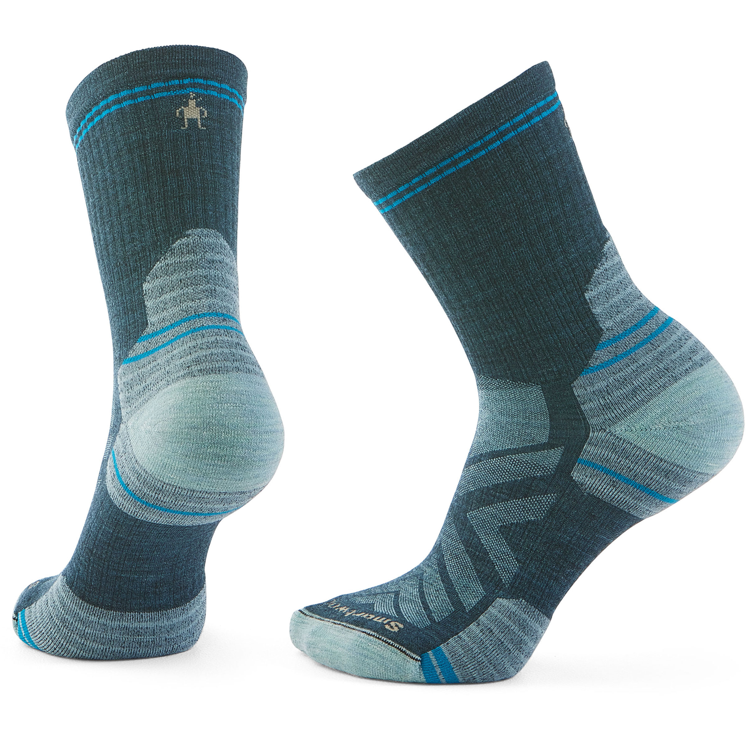 Smartwool Hike Targeted Cushion Mid Crew Damen Wandersocken blau Größe 38 Trekking Elastisch Merinowolle